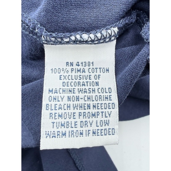 Polo Golf Ralph Lauren Men's L Pima Cotton Vintage Lisle Short Sleeve Navy Blue - Picture 6 of 8